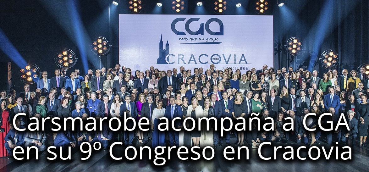 Carsmarobe acompaña a CGA en su 9º Congreso en Cracovia